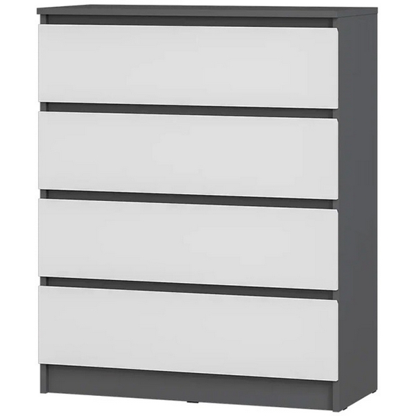 Комод БТС Шарм КМ-02, Графит, Белый