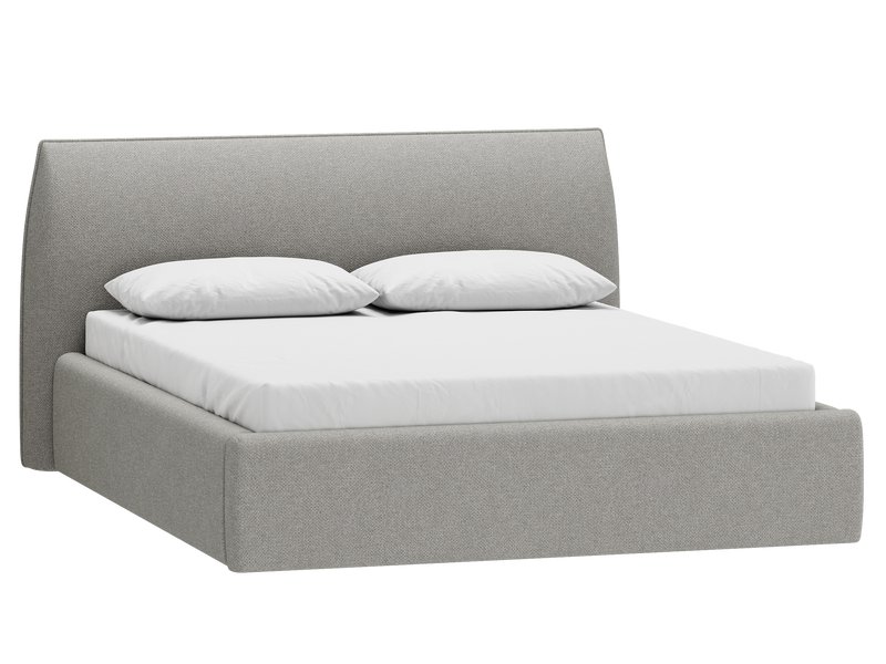 Кровать Агами 160 Рогожка Серый