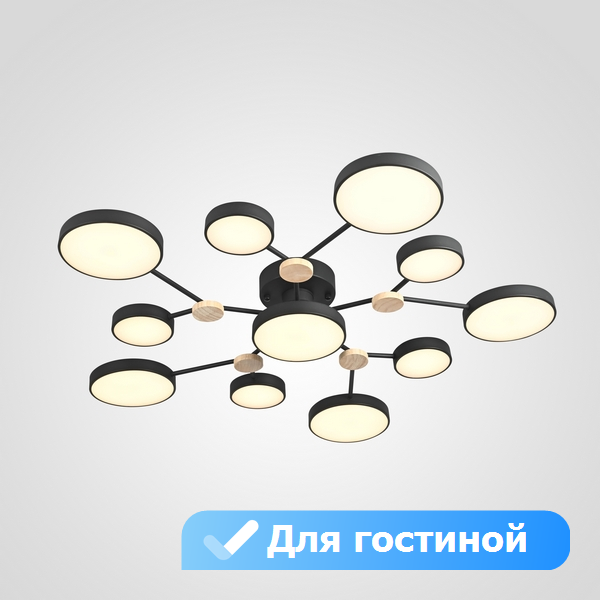Потолочная светодиодная люстра с пультом управления в гостиную Lu Carte LC-11-1722