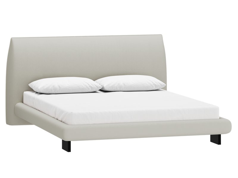 Кровать Агами-Н 160 Велюр Светло-серый