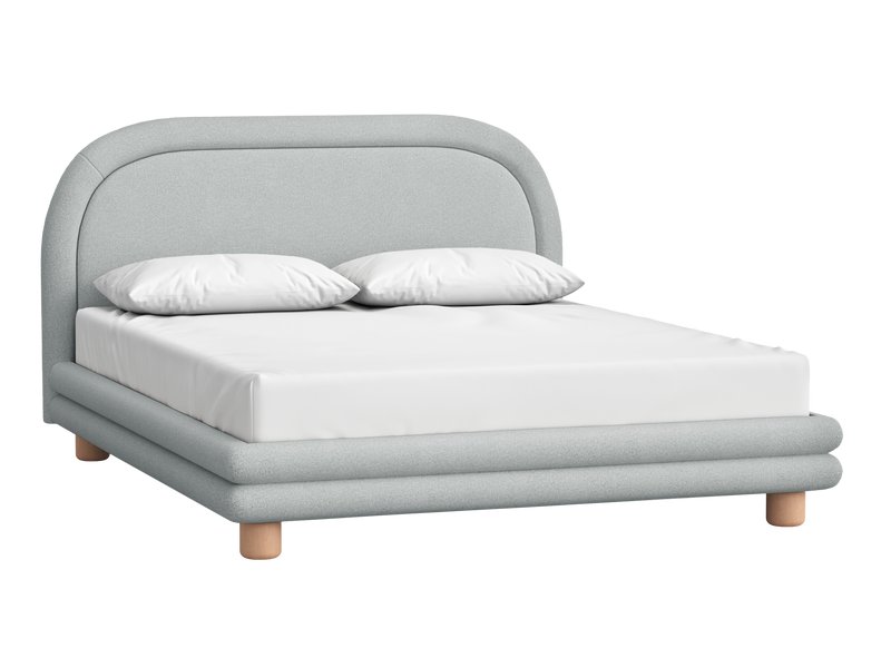 Кровать Ева 180 Шенилл Серый