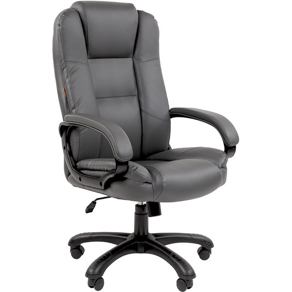 Компьютерное кресло CHAIRMAN 600 (Пластик,Экокожа/Серый)