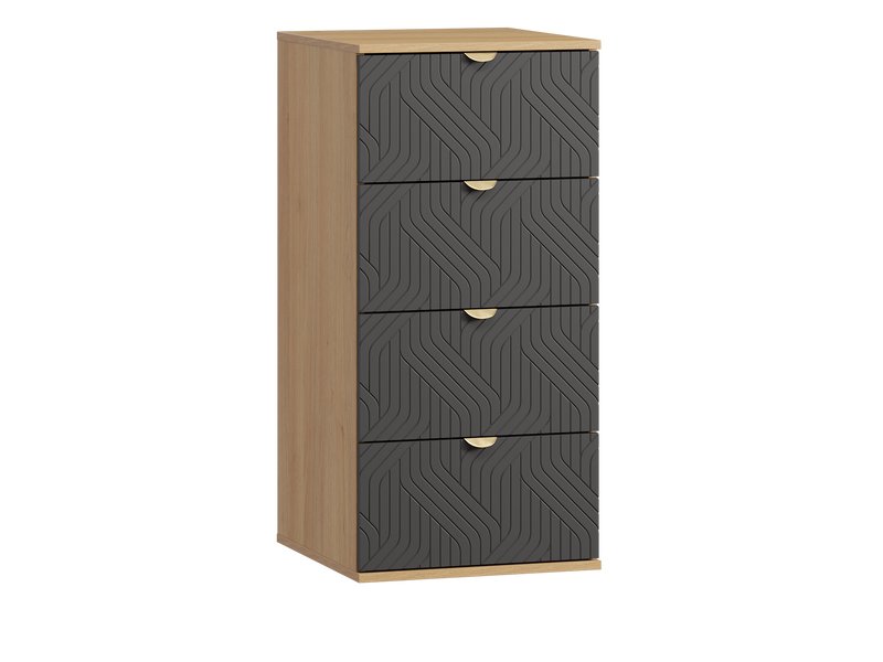 Комод Монблан 47x99 Косы Графитовый