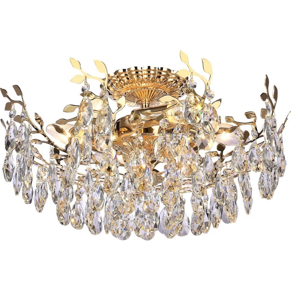 Потолочная люстра хрустальная Stilfort Sofia 1031/03/06C листья