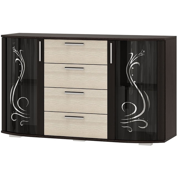 Комод БТС со стразами Грация, венге/лоредо