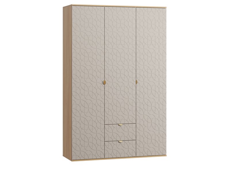 Распашной шкаф Монблан 3-139x215 Ритм Латте