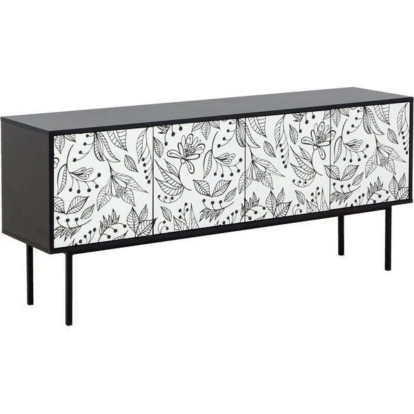 Тумба Boho Color большая ОГОГО (арт.599499), (ЛДСП/Черный) ОГОГО Обстановочка!