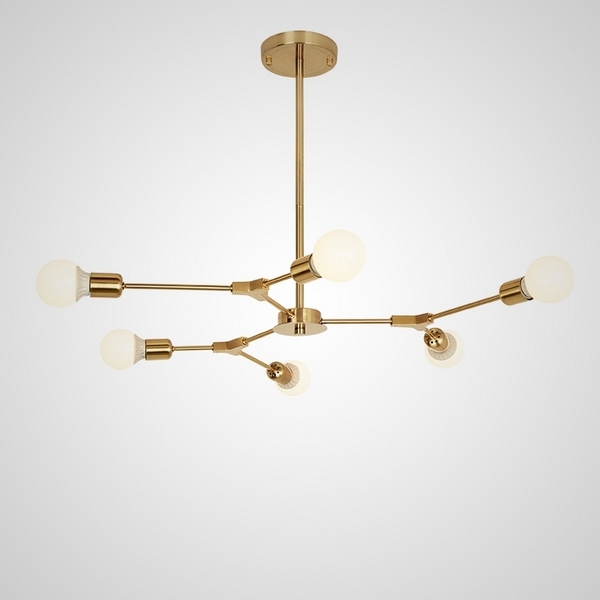 Люстра на штанге Late D86 Gold ImperiumLoft Late01 (101722-26)