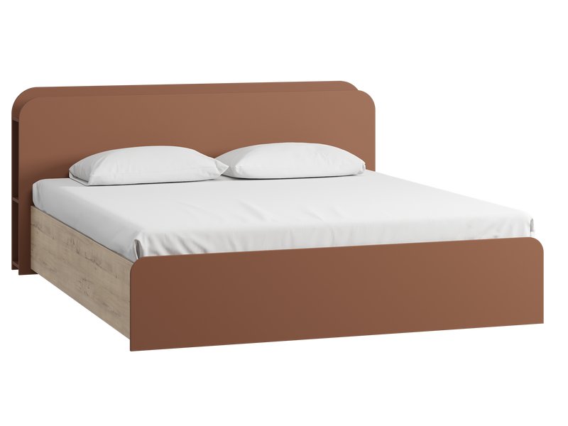 Кровать Бронс-1 180 Терракотовый