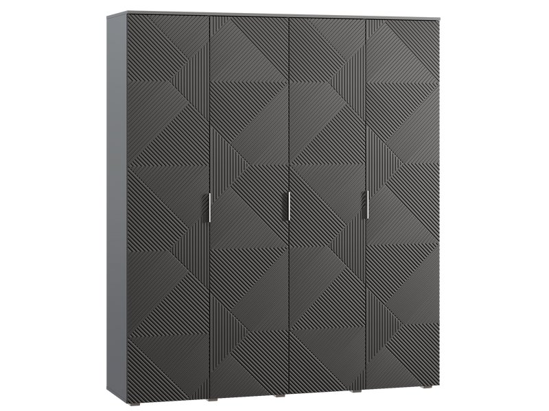 Распашной шкаф Шелтон 4-183x212 Графитовый