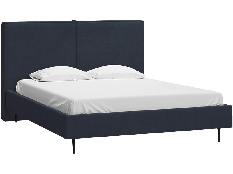 Кровать Эби 140 Велюр Графитовый