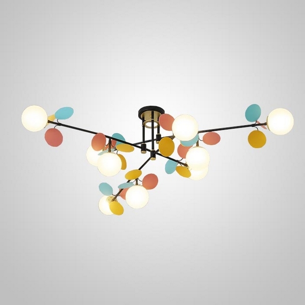 Потолочная люстра Matisse B D120 Black Multicolor ImperiumLoft Matisse-B (194953-23) в форме шара
