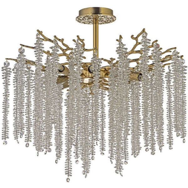 Потолочная люстра хрустальная на штанге Dio D`arte Tavenna Gold Tavenna H 1.3.60.100 G Dio D'Arte
