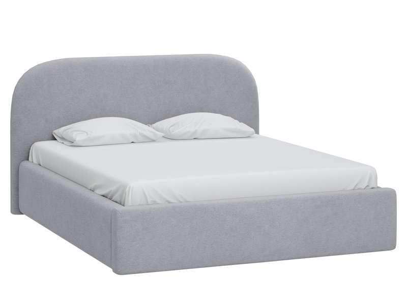 Кровать Кевия 160 Шенилл Серый