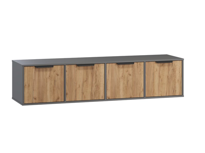 ТВ-тумба подвесная Леванте 172x40 Графитовый