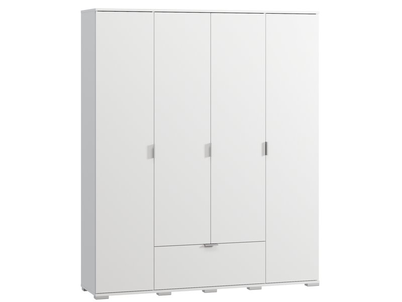 Распашной шкаф Стелла 4.1-160x190 Белый