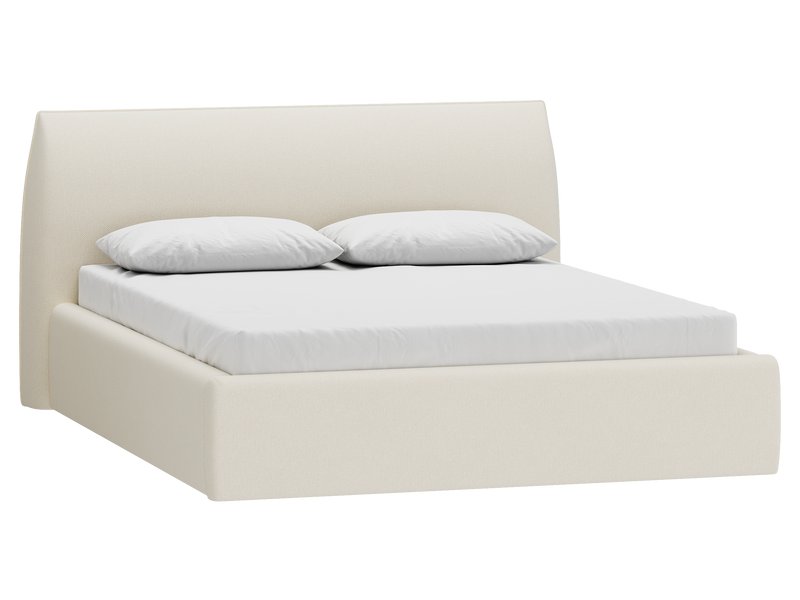 Кровать Агами 180 Рогожка Белый