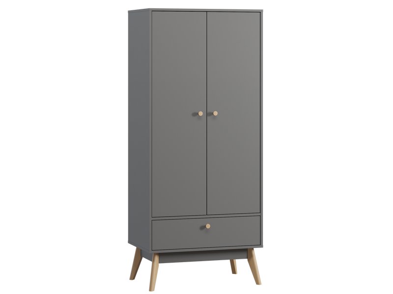 Распашной шкаф Торвалль 2-80x185 Графитовый