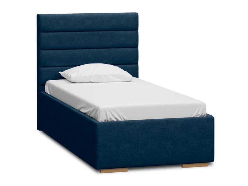 Кровать Лосон 90 Велюр Синий