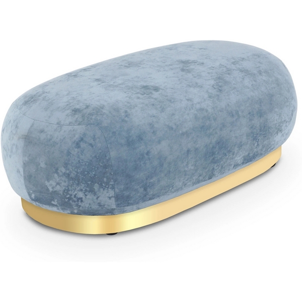 Банкетка Lucca ОГОГО (арт.853161), (Ткань,Велюр/Голубой) ОГОГО Обстановочка!