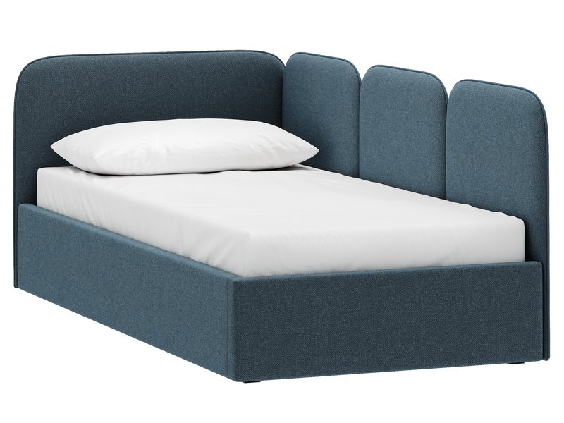 Детская кровать Имми 90 Рогожка Синий