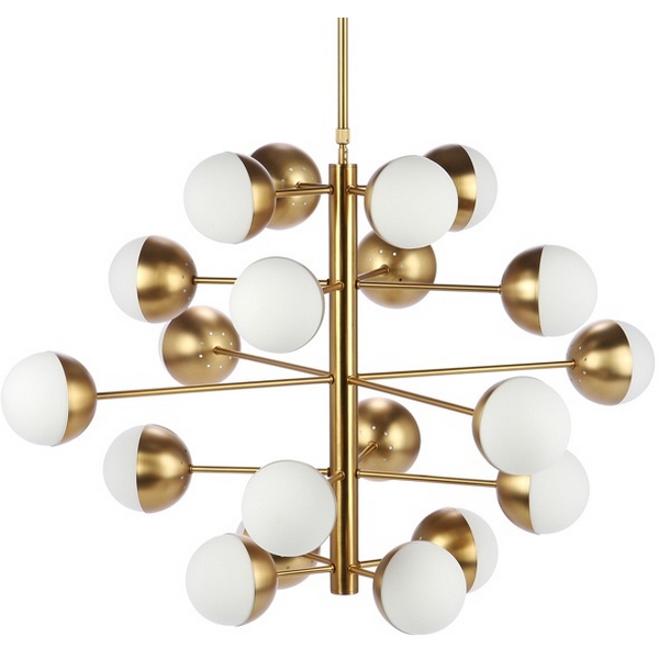 Потолочная люстра на штанге Italian Globe Cedar Moss Light 20 By ImperiumLoft 40,1667 75117-22 шарики