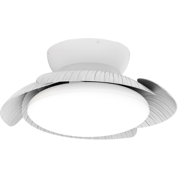 Люстра потолочная с пультом диаметром 45 см с пультом светодиодная с вентилятором Mantra Aloha 8233