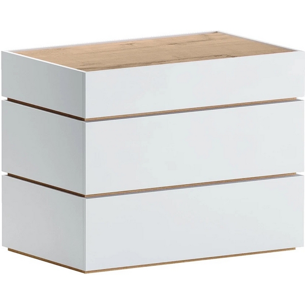 Комод Licata ОГОГО Обстановочка! (ЛДСП/Белый,Натуральное дерево) арт.905654