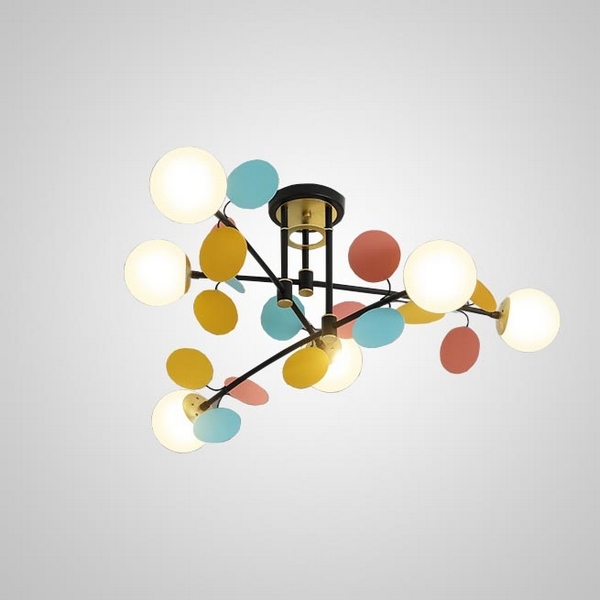 Потолочная люстра Matisse B D80 Black Multicolor ImperiumLoft Matisse-B (194950-23) в форме шара