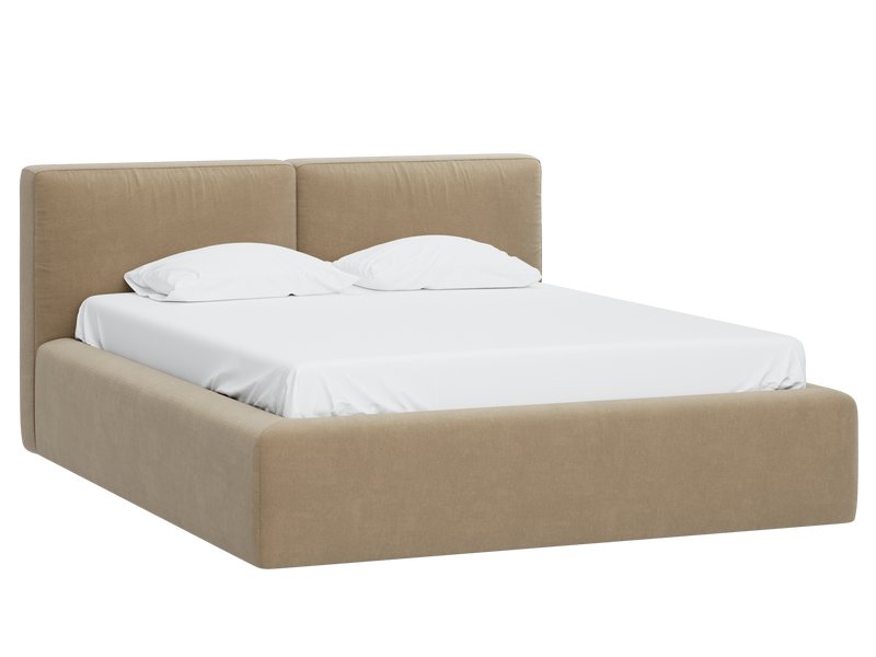Кровать Фостер 180 Шенилл Песочный