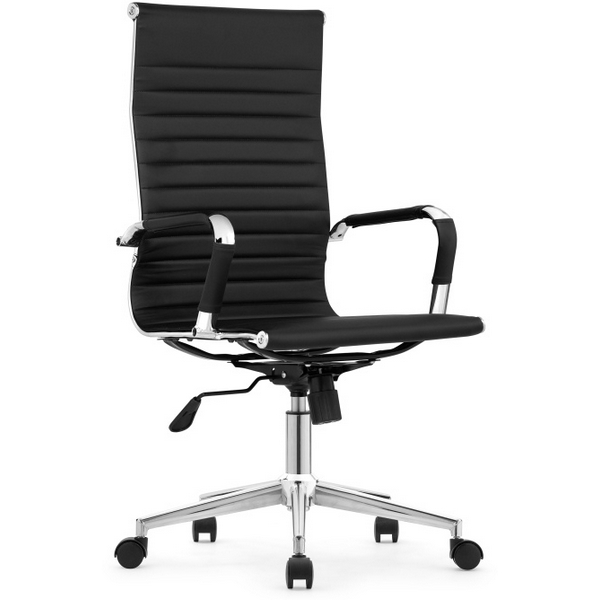 Стул компьютерный - компьютерное кресло Woodville Reus pu black / chrome 15719