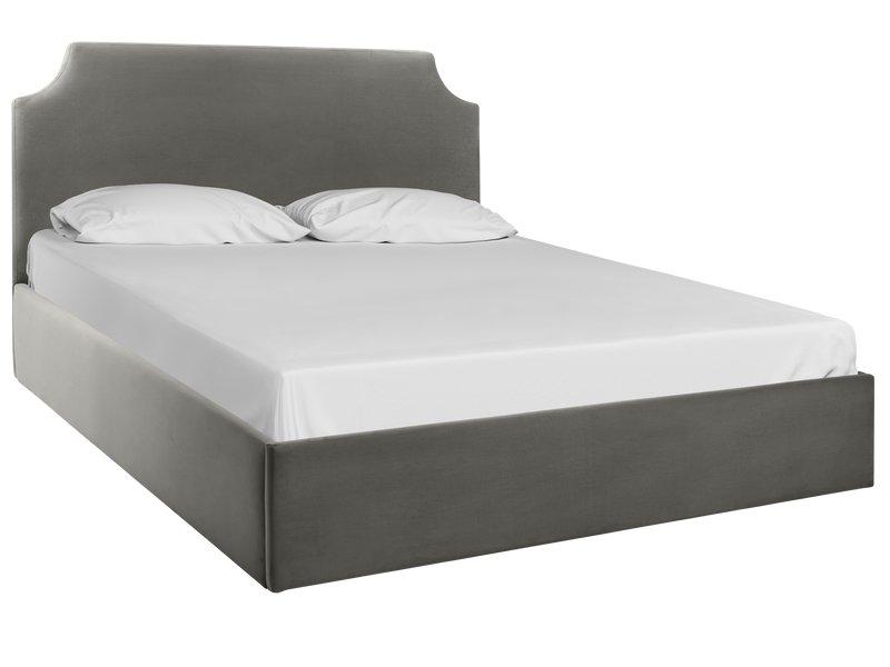 Кровать Адона-П 160 Велюр Серый