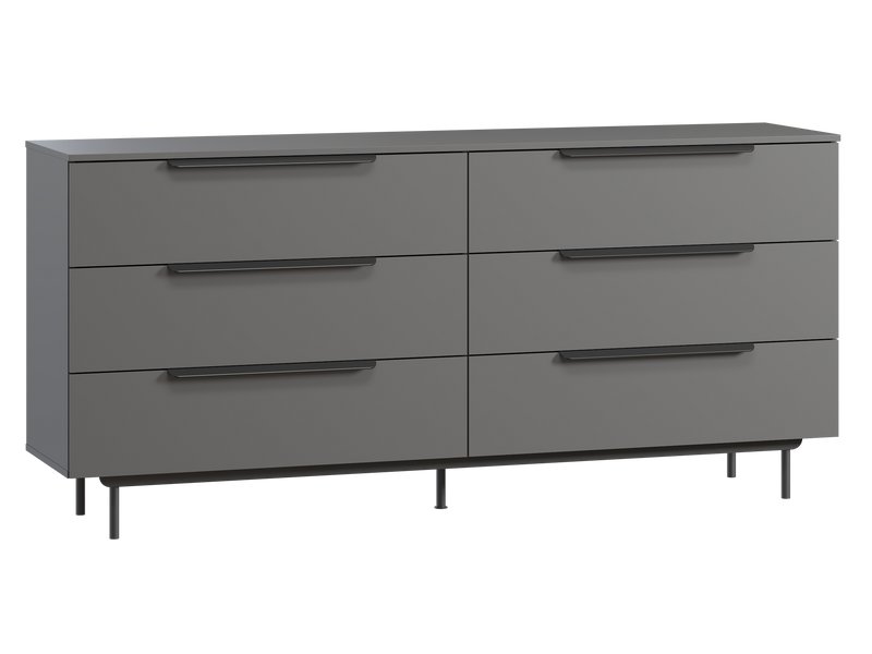 Комод Квелен 192x89 Графитовый