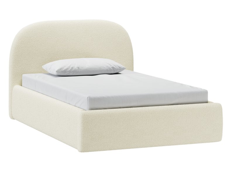 Кровать Кевия 120 Букле Молочный
