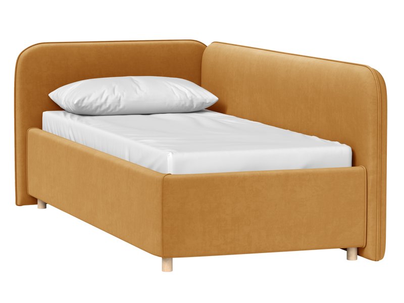 Кровать Кейла 120 Велюр Песочный