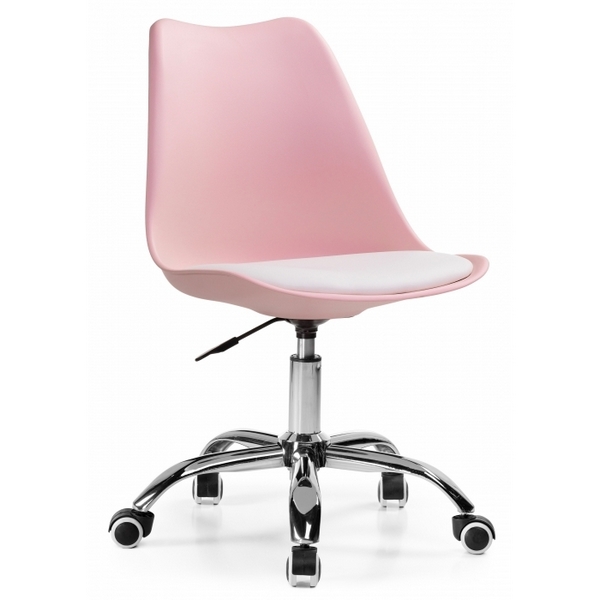 Компьютерное кресло Woodville Kolin pink / white 15076