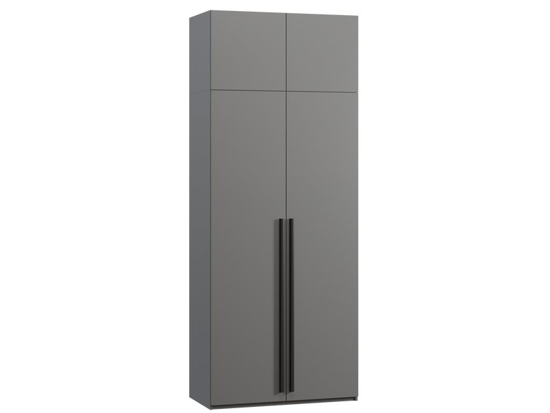 Распашной шкаф Кимбол 2.1-100x250 Графитовый