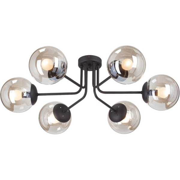 Потолочная люстра на штанге Vitaluce V4998-1/6PL в форме шара