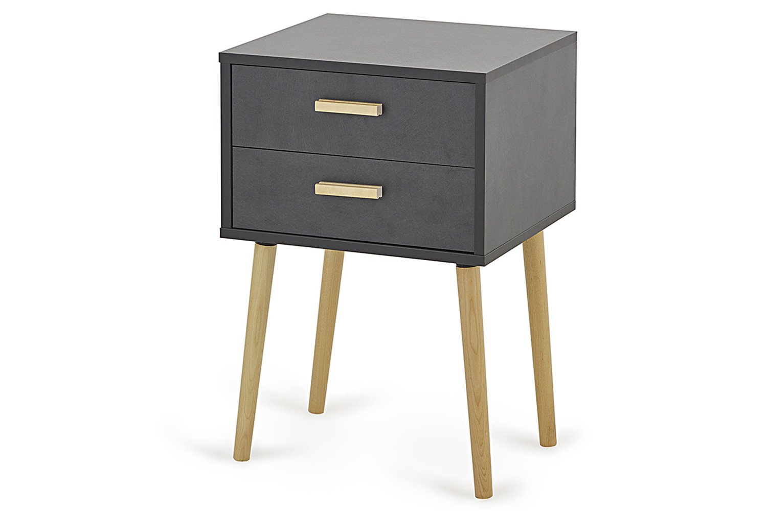 Тумба прикроватная 2 ящика Бруно