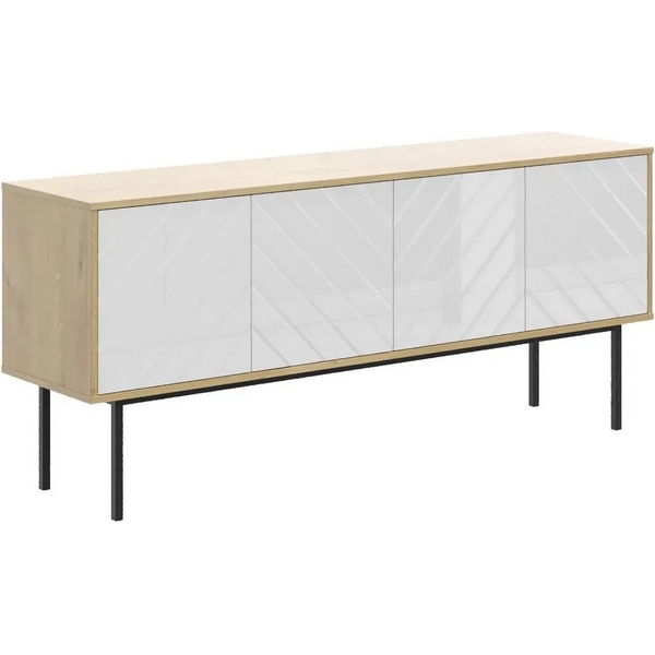 Тумба Boho большая ОГОГО (арт.571708), (ЛДСП/Белый,Дуб Корбридж) ОГОГО Обстановочка!