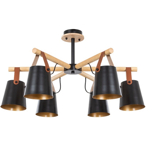 Потолочная люстра на штанге Arte Lamp Thomas A7032PL-6BK