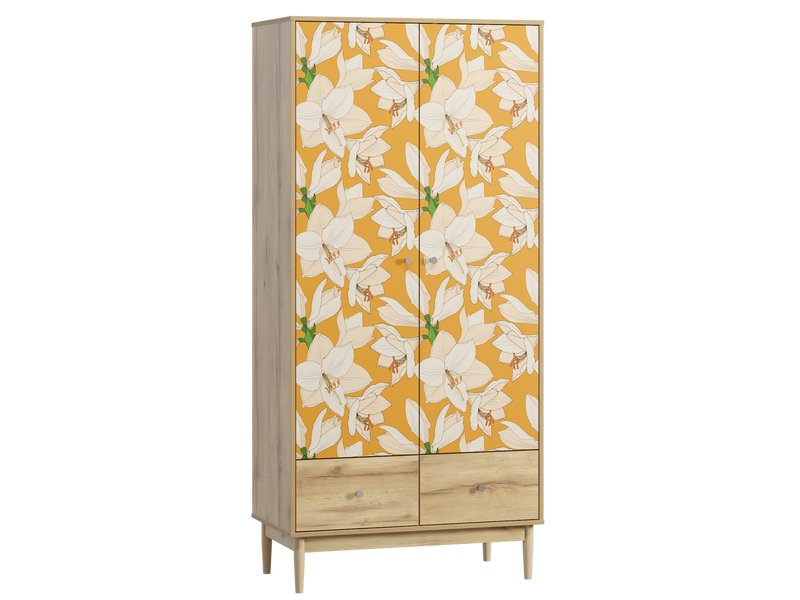 Распашной шкаф Тайрон 2-95x200 Лилия