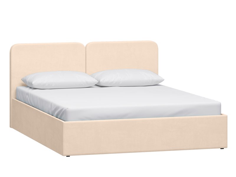 Кровать Вилена 200 Велюр Бежевый