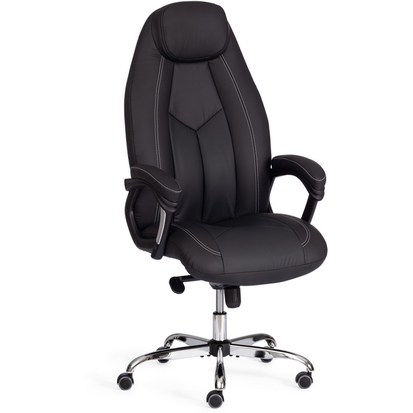 Компьютерное кресло игровое Tetchair BOSS (Исскуственая кожа/Черный)
