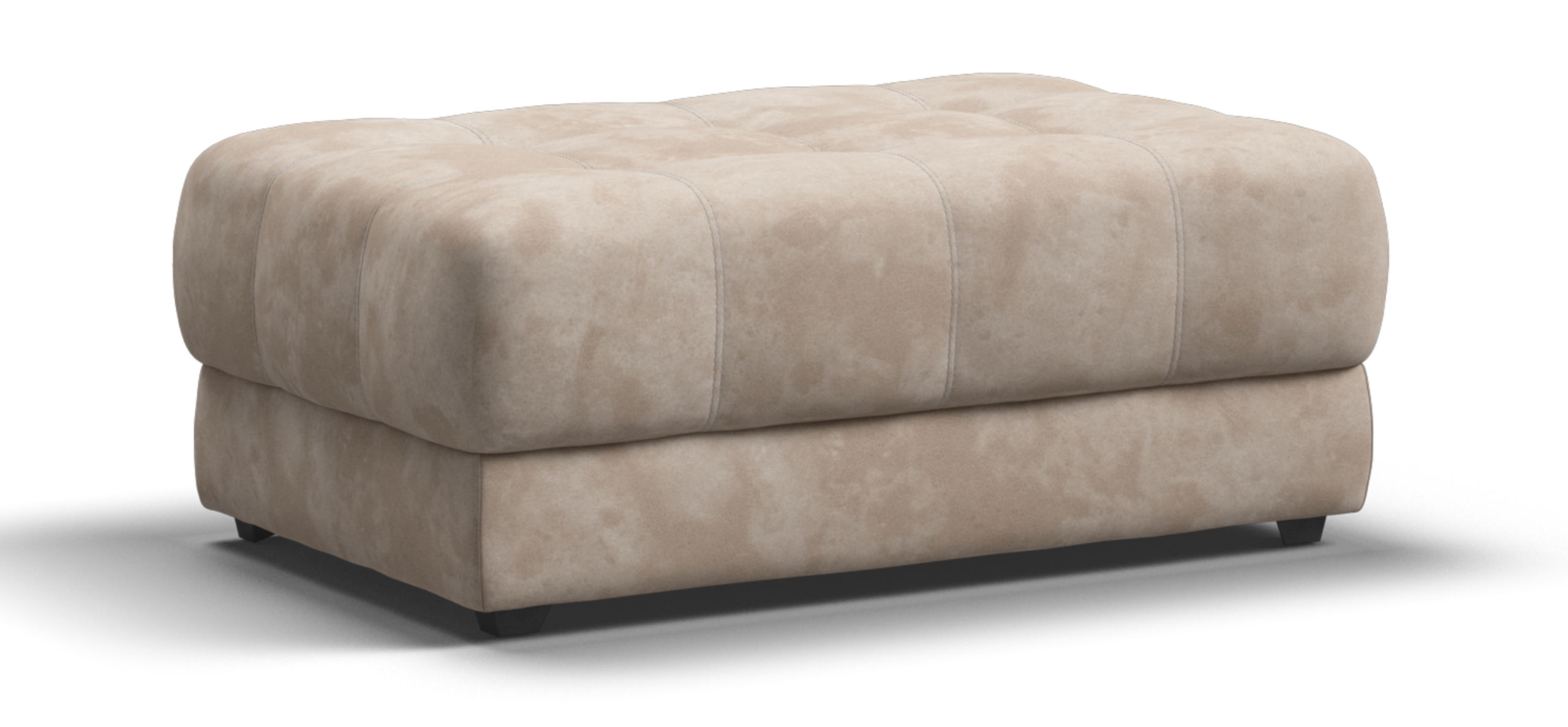 Босс пуф велюр Алькантара пепел