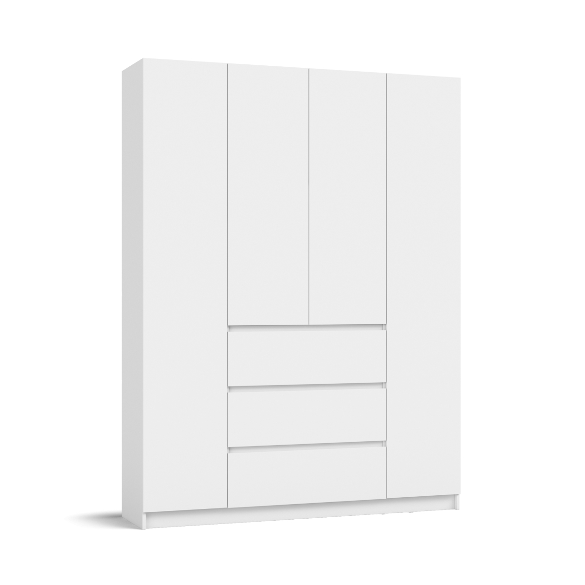 Идея 160 шкаф распашной 4Д+ящики Белый
