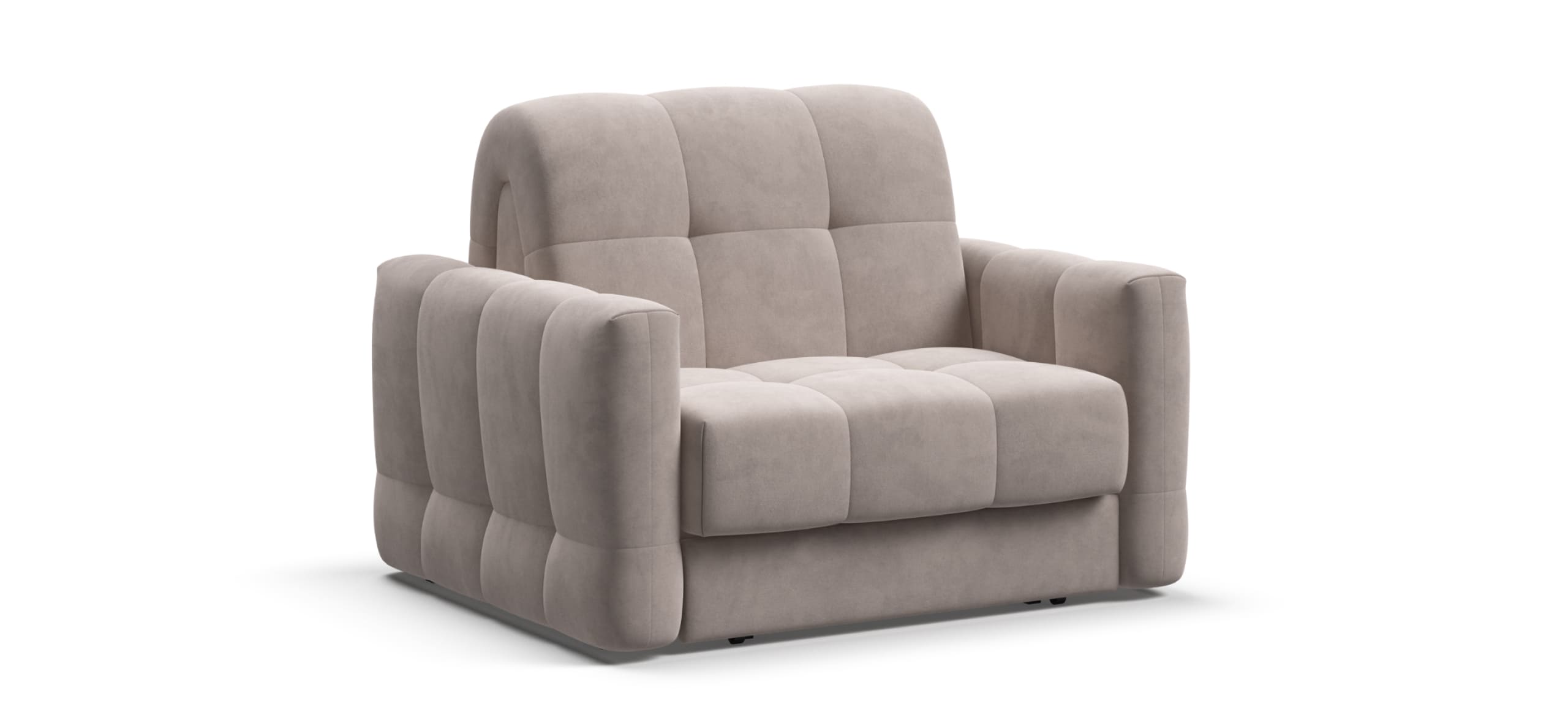 Босс Слип кресло-кроватьВелюр Монолит латте