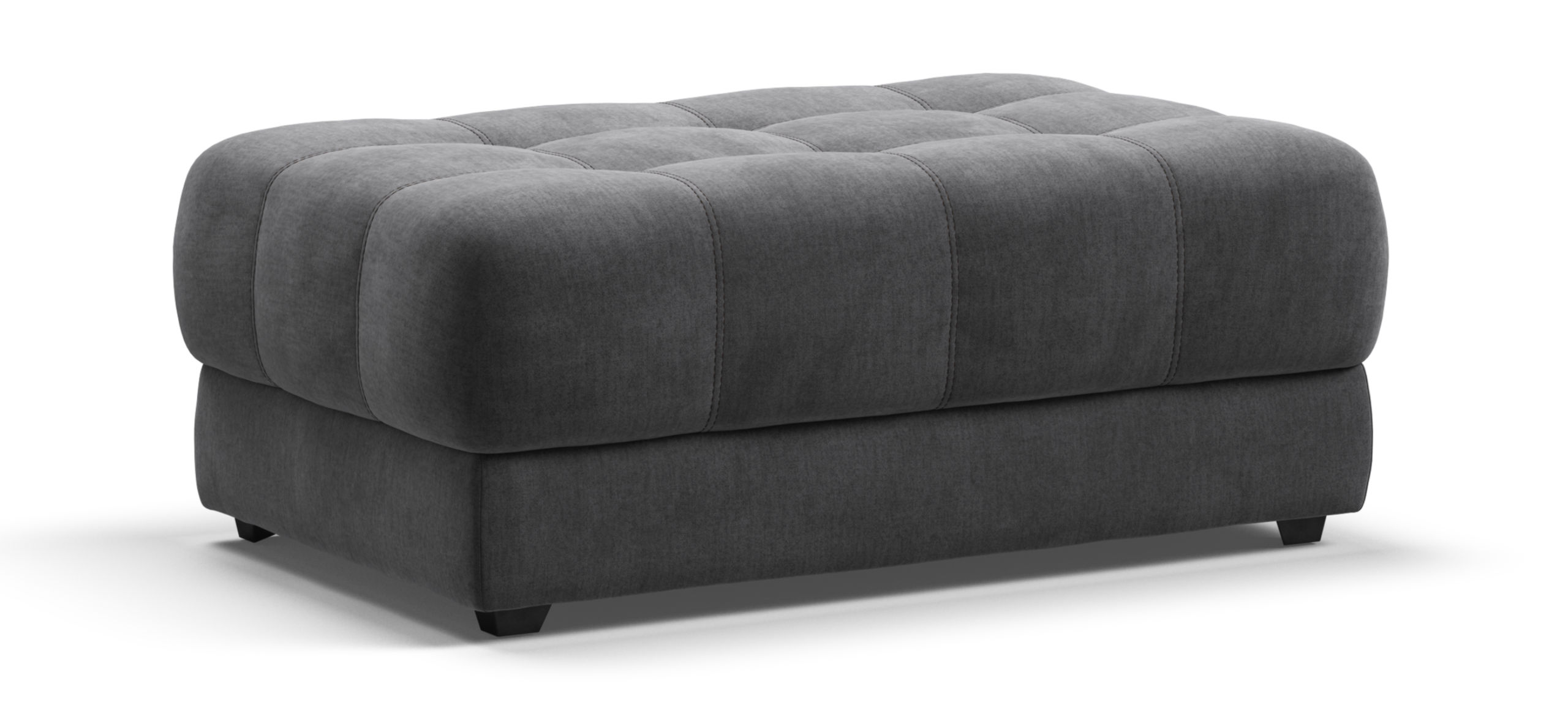 Босс пуф велюр Монолит серый