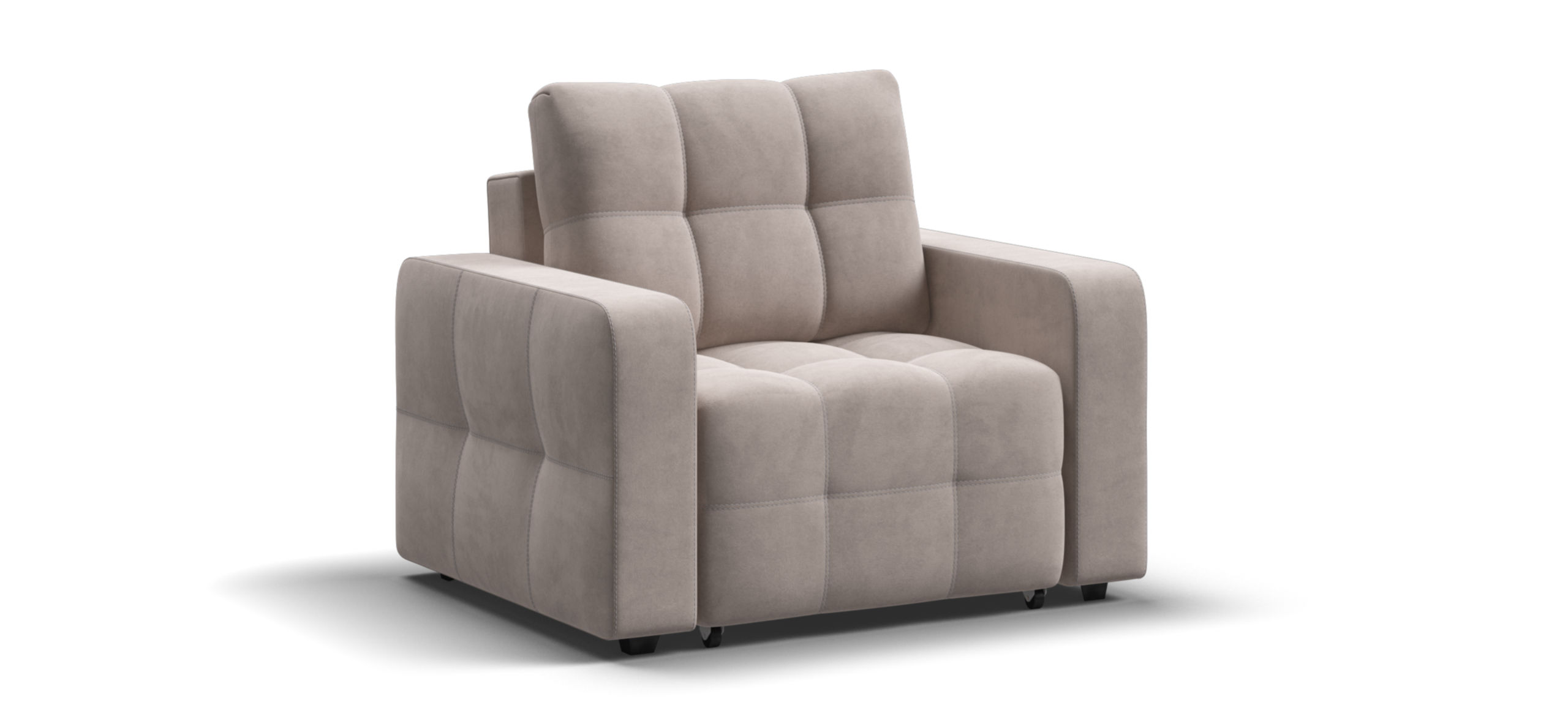 Денди кресло-кровать велюр Монолит латте