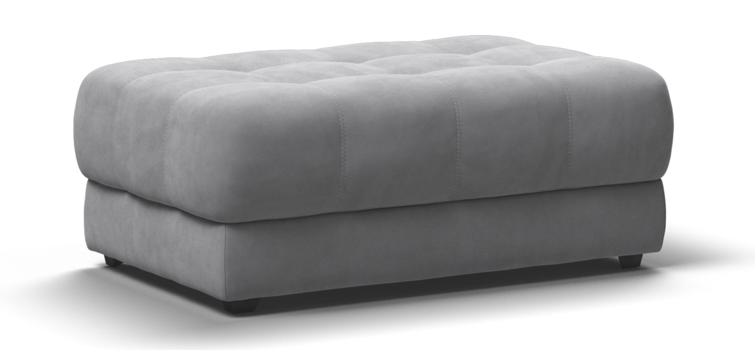 Босс пуф велюр Монолит сталь